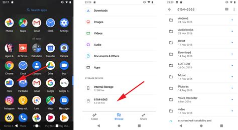 open sd card on phone.